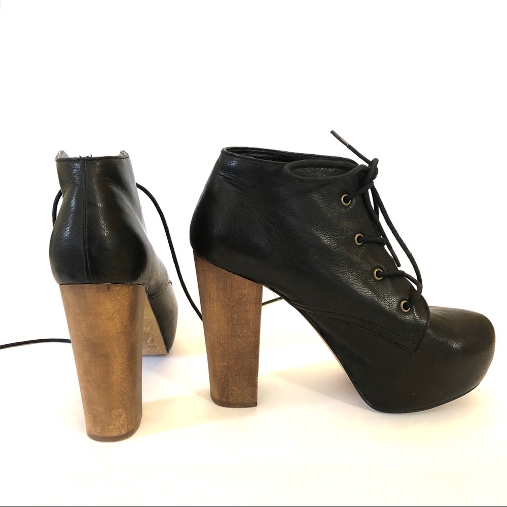 Steve Madden Craizie Black Leather Booties